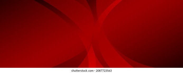 Shapes created with lines in the space. Creative red colors. Modern abstract background.