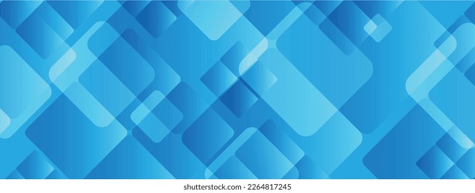 Shapes created with lines in the space. Creative blue colors. Modern abstract background.