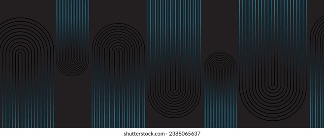 Shapes created with lines in the space. Creative neon colors. Modern abstract background.