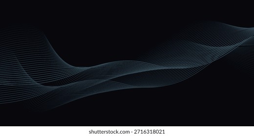 Formas creadas con líneas en el espacio. Colores creativos de neón. Fondo abstracto moderno.
