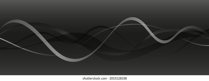 Formas creadas con líneas en el espacio. Fondo abstracto moderno.