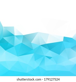 shapes geometric abstraction vector modern background with triangle object template for design shapes geometric straight water abstraction background scene digital glass ripple clouds modern site blue