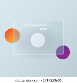 Formen mit Glasmorphismus-Effekten, für digitale, Web-Design, Schnittstellen, Illustrationen, abstrakte Komposition, mobile Apps, Websites, Banner, Plakate Design-Elemente. Vektorgrafik. 