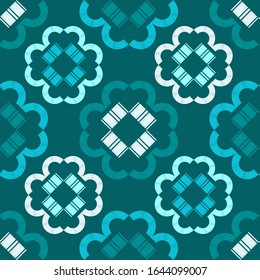 Formas con sombreado. Ornamento étnico boho. Patrón sin problemas. Motivo tribal. Ilustración vectorial para diseño web o impresión.