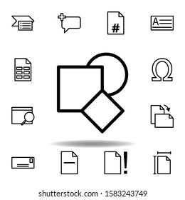 shapes icon. Can be used for web, logo, mobile app, UI, UX