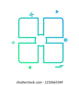 Shapes icon design vector 