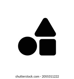 shapes Icon. Flat style design isolated on white background. Vector illustration