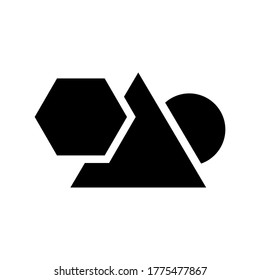shapes icon or logo isolated sign symbol vector illustration - high quality black style vector icons
