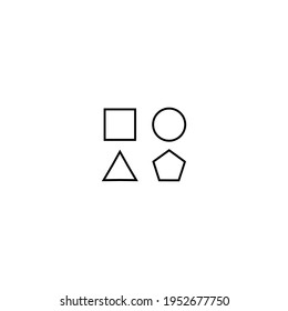 Shapes icon simple vector perfect illustration