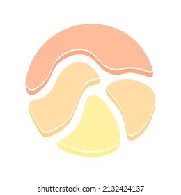 Shapes isolated on white background. Vector illustration