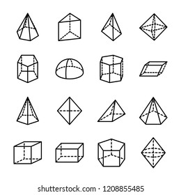 Shapes Line Icons Set