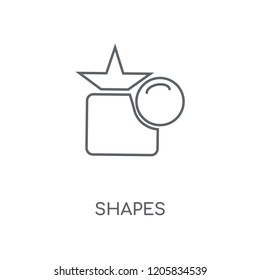 Shapes linear icon. Shapes concept stroke symbol design. Thin graphic elements vector illustration, outline pattern on a white background, eps 10.