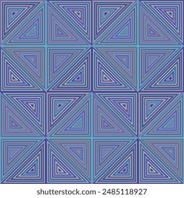 Formas, líneas, colores en triángulos hacen un patrón geométrico para imprimir