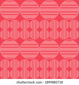 Shapes made of stripes. Polka dots seamless pattern. Mosaic of ethnic figures. Patterned texture. Geometric background. Vector illustration for web design or print.