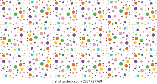 Shapes pattern design endless seamless