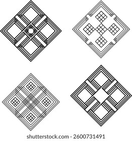 shapes or pattern design set