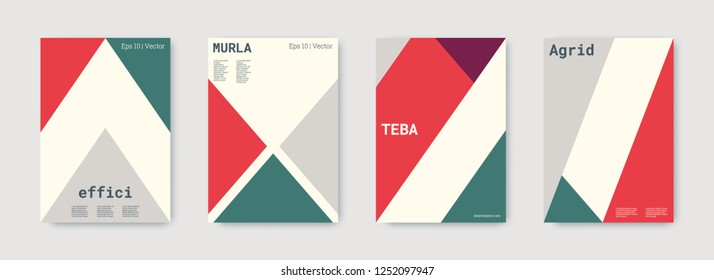 Shapes patterns. Blue, pink, gold, white, bright colorful set graphic design covers. Triangle design template. Cool geometric shape compositions. Triangle business design. Futuristic shapes patterns.