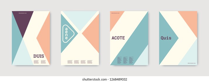 Shapes patterns. Blue, pink, gold, white, bright colorful set graphic design covers. Triangle design template. Cool geometric shape compositions. Triangle business design. Futuristic shapes patterns.