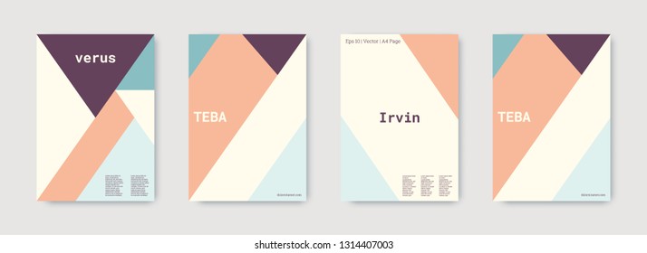Shapes patterns. Blue, pink, gold, white, bright colorful set graphic design covers. Triangle design template. Cool geometric shape compositions. Triangle business design. Futuristic shapes patterns.