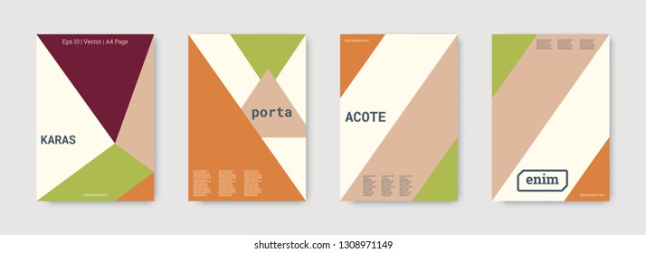 Shapes patterns. Pastel, pink, gold, white, bright colorful set graphic design covers. Triangle design template. Cool geometric shape compositions. Triangle business design. Futuristic shapes pattern.