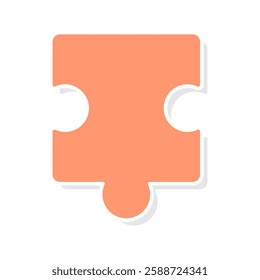 Shapes of a puzzle pieces icon vector, puzzle pieces icon vector illustration isolated on a white background