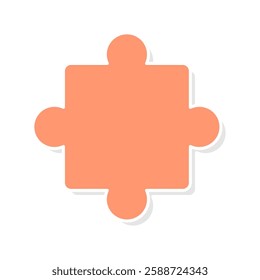 Shapes of a puzzle pieces icon vector, puzzle pieces icon vector illustration isolated on a white background