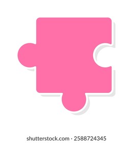 Shapes of a puzzle pieces icon vector, puzzle pieces icon vector illustration isolated on a white background