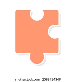 Shapes of a puzzle pieces icon vector, puzzle pieces icon vector illustration isolated on a white background