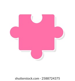 Shapes of a puzzle pieces icon vector, puzzle pieces icon vector illustration isolated on a white background