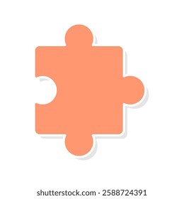 Shapes of a puzzle pieces icon vector, puzzle pieces icon vector illustration isolated on a white background