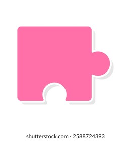 Shapes of a puzzle pieces icon vector, puzzle pieces icon vector illustration isolated on a white background