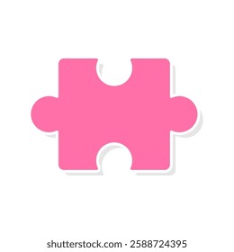 Shapes of a puzzle pieces icon vector, puzzle pieces icon vector illustration isolated on a white background