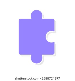 Shapes of a puzzle pieces icon vector, puzzle pieces icon vector illustration isolated on a white background