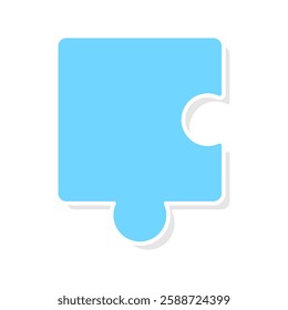 Shapes of a puzzle pieces icon vector, puzzle pieces icon vector illustration isolated on a white background