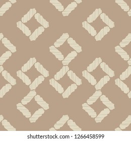 The shapes of quadrilaterals with curved structure. Old texture. Trendy seamless pattern designs. Can be used for wallpaper, textile, invitation card, wrapping, web page background.