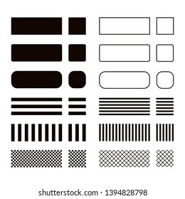 Shapes. Set of geometric shapes isolated on white background. Vector illustration