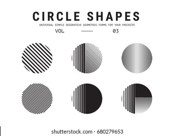 ?orange Formen? Universelle, einfache, dekorative geometrische Formen für Ihre Projekte. Minimales Logo-Design