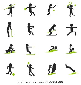 Shapes Sports symbol for web icons