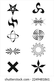 Shapes Streetwear Element Collection Vector