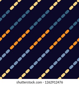 The shapes of stripes and dashes. Trendy seamless pattern designs. Vector geometric background. Can be used for wallpaper, textile, invitation card, wrapping, web page background.