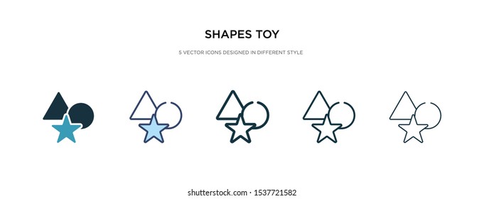 shapes toy icon in different style vector illustration. two colored and black shapes toy vector icons designed in filled, outline, line and stroke style can be used for web, mobile, ui