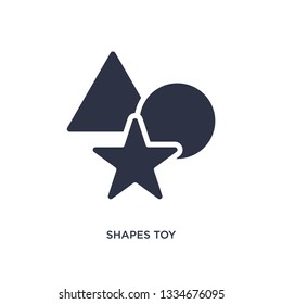 shapes toy icon. Simple element illustration from toys concept. shapes toy editable symbol design on white background. Can be use for web and mobile.