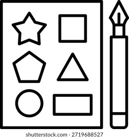 Icono de Vector de Formas. Se puede utilizar para aplicaciones de impresión, móviles y de Web.