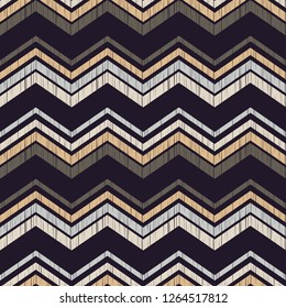 Las formas de zigzags con la textura antigua.Diseños modernos y sin fisuras. Fondo geométrico vectorial. Se puede utilizar para papel pintado, textil, tarjeta de invitación, envoltura, fondo de página web.