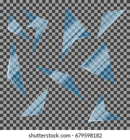 Shards of glass vector illustration eps 10