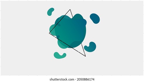 shards of green amoeba that are irregular and ugly