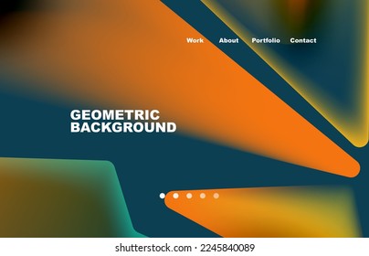 Shards shape composition abstract background. Web page for website or mobile app wallpaper