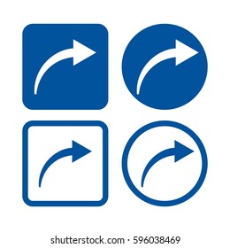 Share Apps Blue Buttons. Web Icons