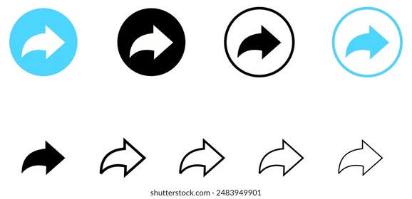 share arrow icon reply send forward icons button.