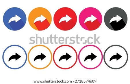 Share arrow icon vector eps10.
